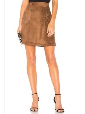 BB DAKOTA Skirt Size 0 Faux Suede Steve Madden Country Western Cowgirl Cowboy
